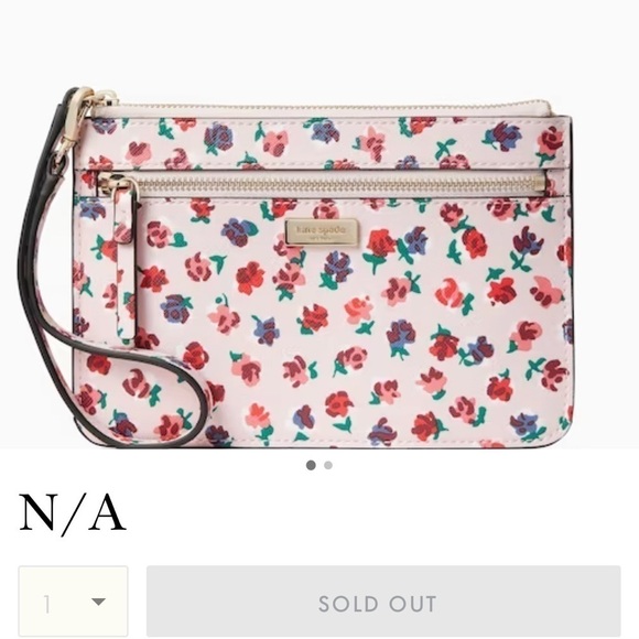 🆕 Kate Spade Shore Street Bold Roses Margareta Tote & Mini Tinie Wristlet Set - Picture 12 of 13